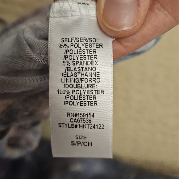 Sunset Dream Scroll Print Mesh Corset Top - Picture 7 of 7